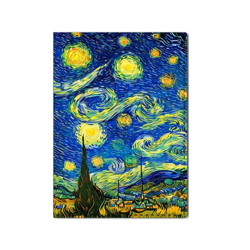 couverture de passeport créative van gogh, peinture à l'huile, accessoires de voyage pour femmes et hommes, design de nuit étoilée, porte-passeport protégé, nouvelle collection