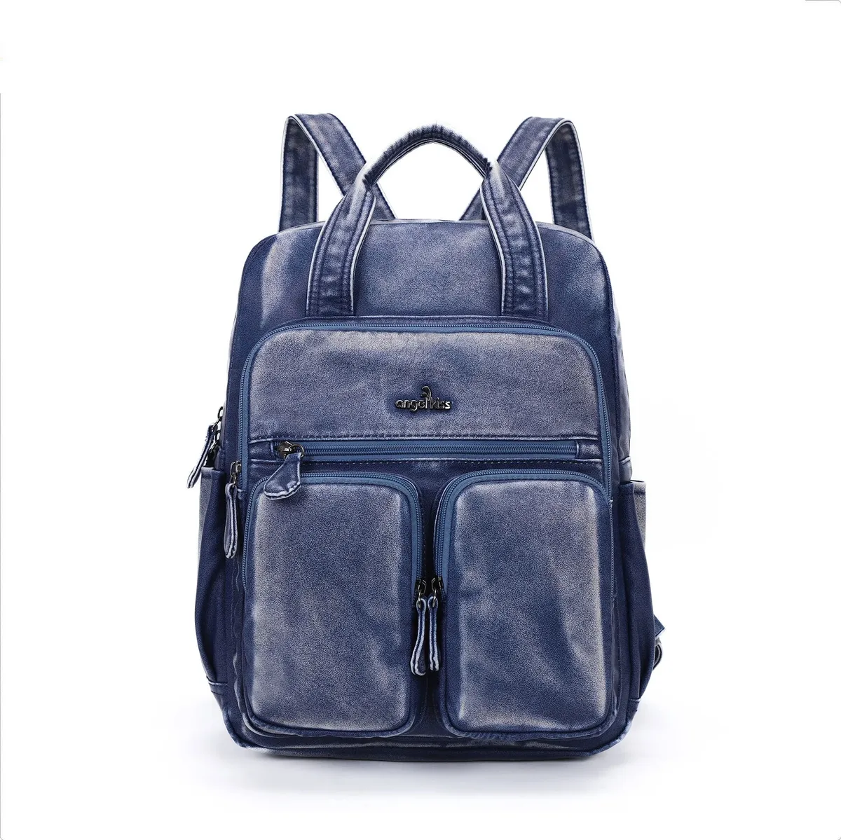 grand sac d'école pour femmes, couleur unie, multi-poches, mode voyage, grand sac à dos pour la rentrée scolaire