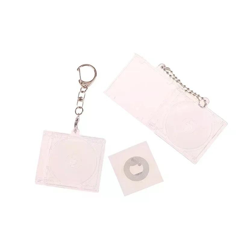 1 pièces album vierge mini étui pour cd porte-clés pour bricolage sac à dos suspendu décor porte-clés pendentif