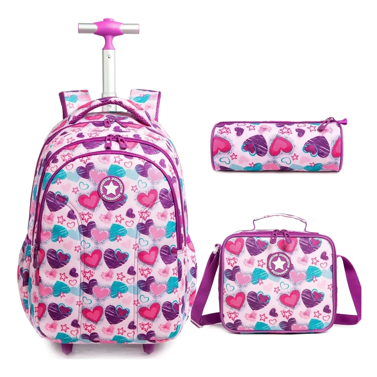 Sac à dos à roulettes pour enfants sac à roulettes pour enfants sac à dos de chariot d'école pour garçons sac à dos roulant avec roues d'école fille
