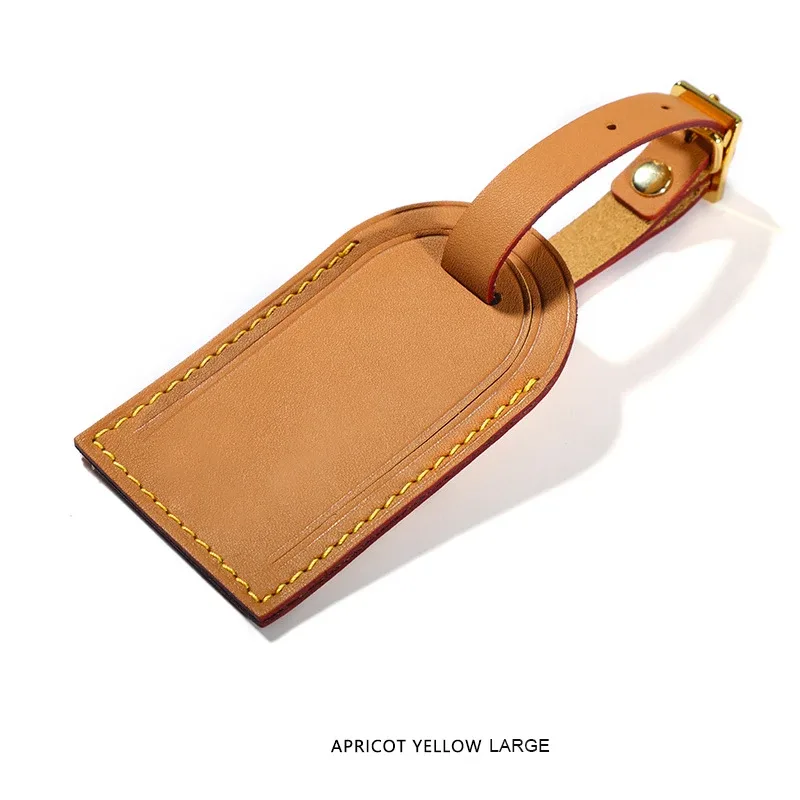 étiquette de bagage en cuir tanné végétal monogramme gratuit, avion, cuir de vache, voyage d'embarquement, étui à roulettes
