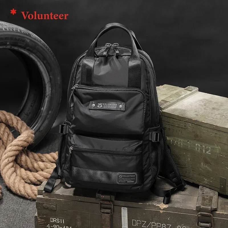 VOLUNTEER hommes voyage affaires sac à dos décontracté Oxford tissu ordinateur sac à dos pour hommes léger grande capacité cartable mâle