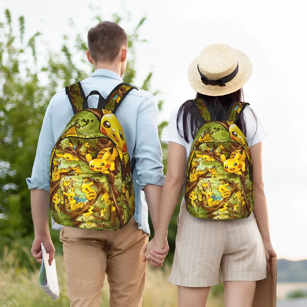 sac à dos à la mode avec personnages pokémon, funko mochilas kawaii journey, sac à dos rétro lavable
