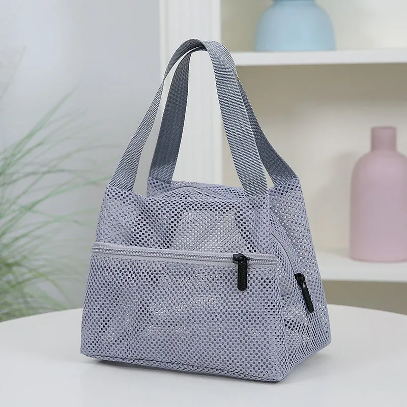 grand sac en filet à séchage rapide, sac fourre-tout léger, sac de rangement pour les essentiels de la plage et de la piscine pour les sorties en famille