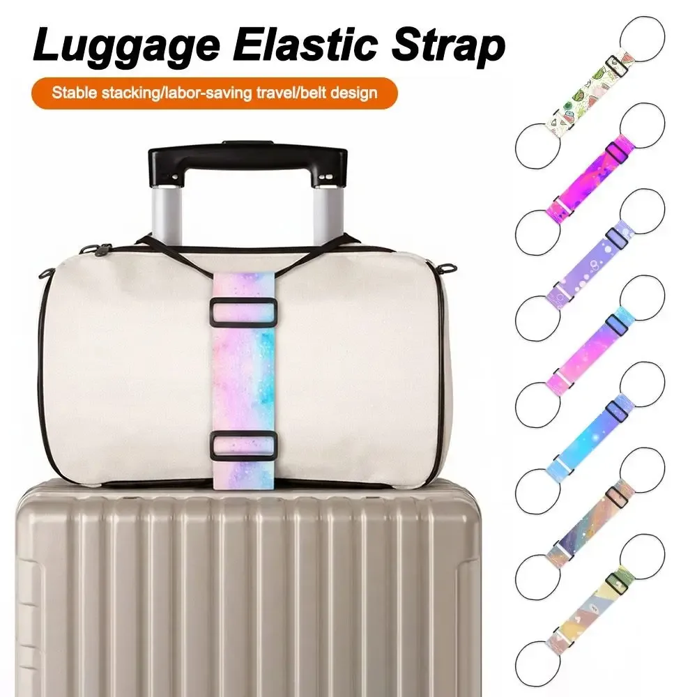 sangle élastique colorée pour bagages, réutilisable, réglable, sangle de fixation pour valise de voyage, sangles de connexion pour bagages, accessoires pour bagages