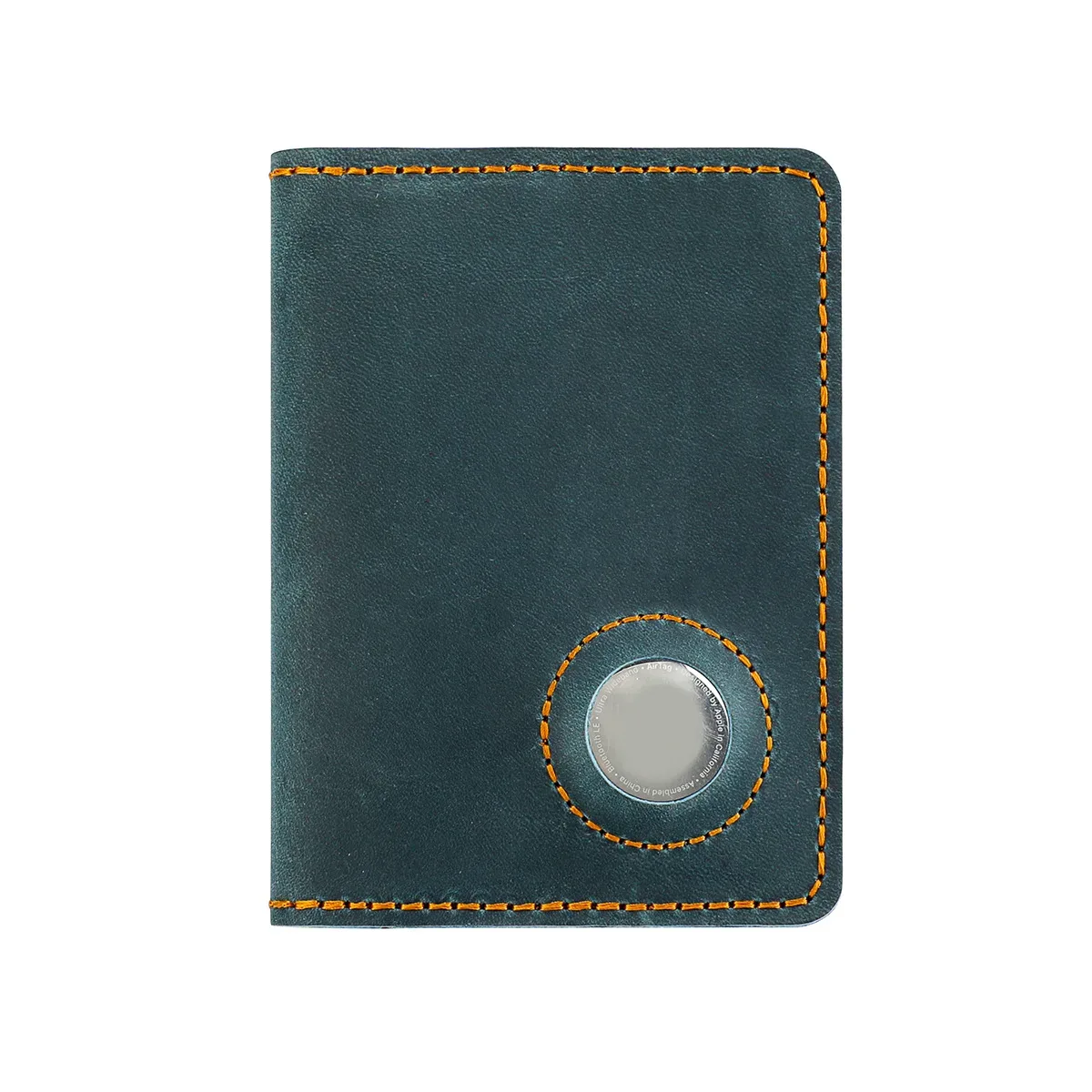 nouveau airtag porte-passeport couverture vintage en cuir pleine fleur à la main rfid blocage portefeuille tracker carte étui 10x14 cm