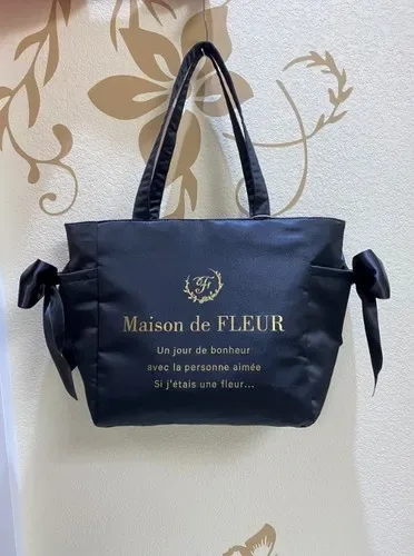 sac fourre-tout portable avec fermeture à glissière, fleur de formage, nœud papillon mignon, grande capacité, sacs à provisions initiés, style japonais, nouveau
