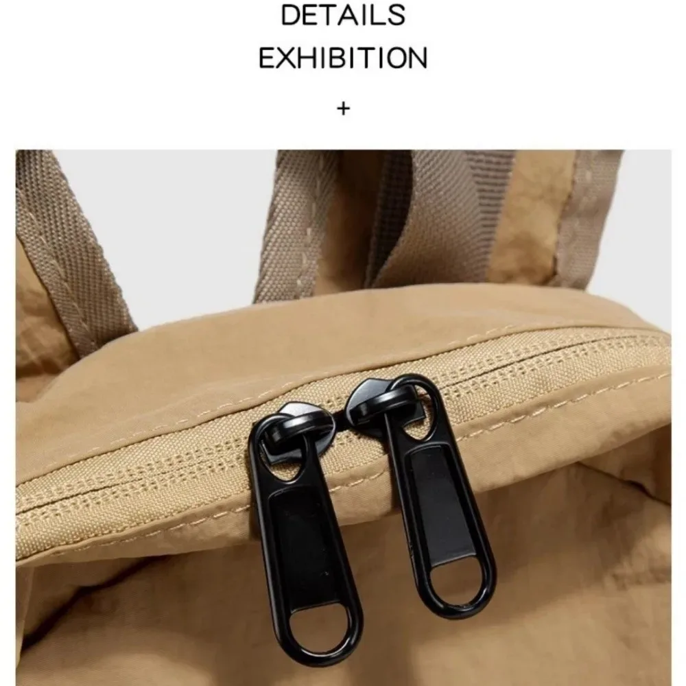 sac à dos léger et décontracté pour voyage, sacs d'école en nylon de haute qualité, sacs étanches pour ordinateur portable, femmes et hommes