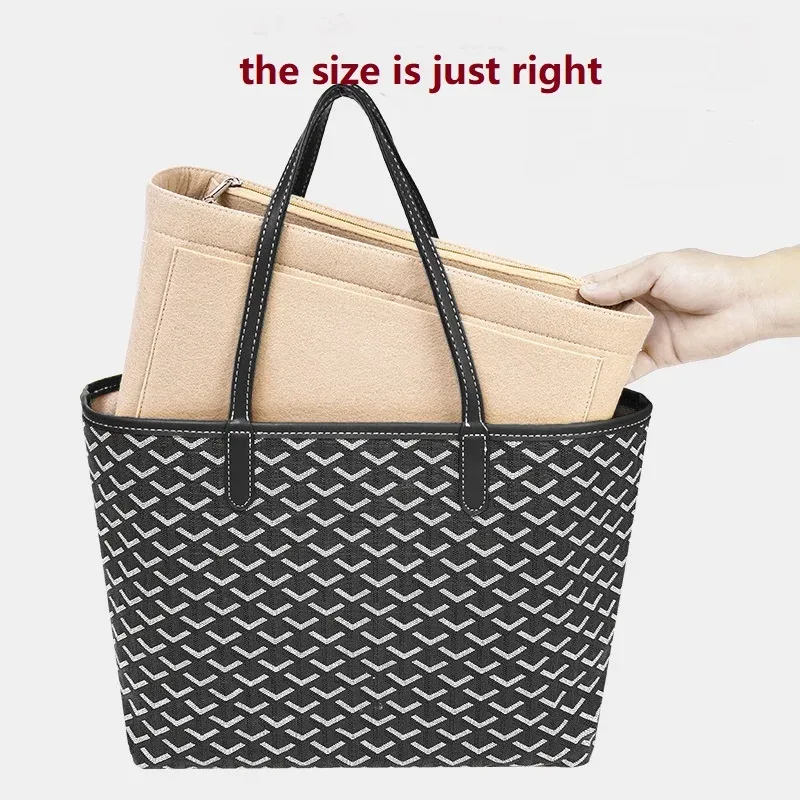 【organizer uniquement】 pour goyard saint louis pm gm sac fourre-tout organisateur insérer sac intérieur de maquillage