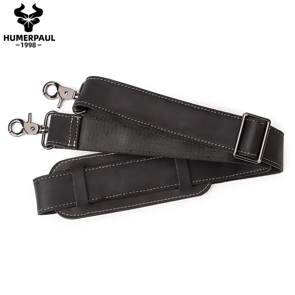 sangle de sac en cuir véritable réglable de 127cm de long, sangle de sac à bandoulière solide, sangle de sac initiée par le messager, accessoires de remplacement