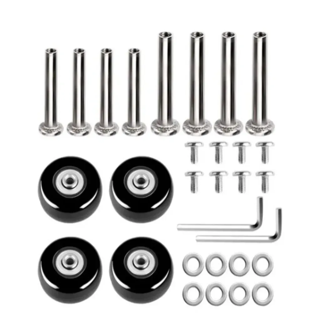 kit de réparation d'essieux de roues de valise de voyage de remplacement 2/4x dia.40mm/50mm/60mm