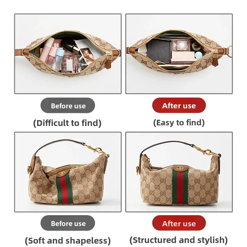 mini sac de rangement intérieur pour sac à lunch gucci, doublure en papier dupont, fabrication artisanale, imperméable, ultra-léger, style urbain simple