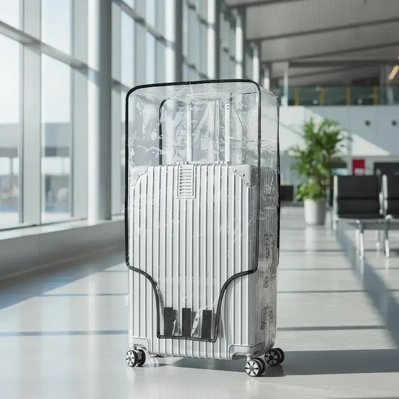 housse de protection transparente pour bagages de voyage, imperméable, anti-poussière, pour valise de 18 à 30 