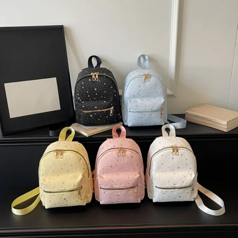 sac à bandoulière décontracté grande capacité, mini sac à dos étanche simple pour étudiant, petit sac à dos de voyage style coréen pour femme