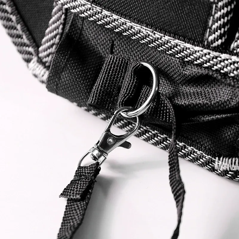 sacoche de ceinture multifonctionnelle et portable pour outils, étui de rangement pour perceuse, pochette de ceinture pour électricien et réparations