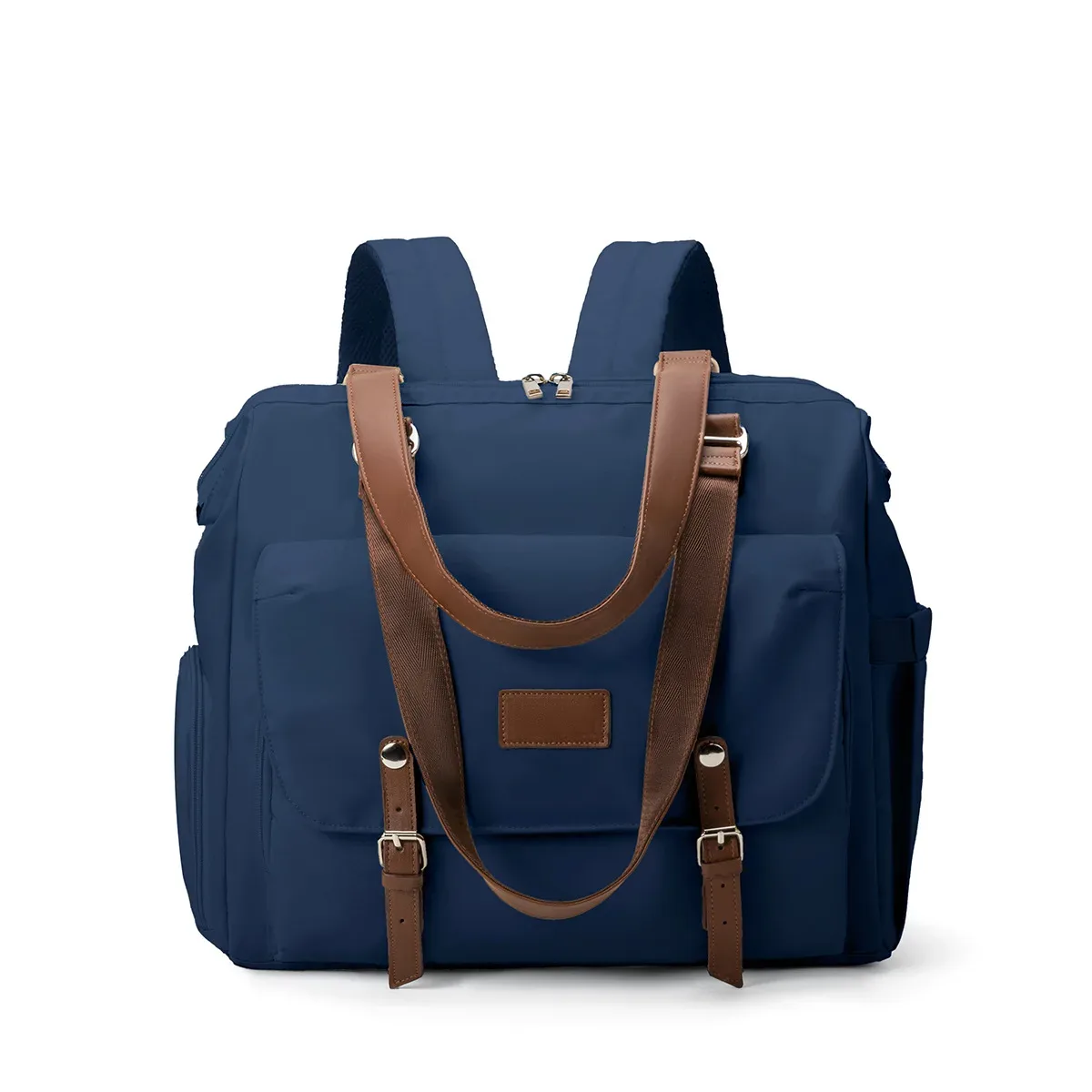 sac à dos fourre-tout léger multi-poches pour maman et bébé, sac à langer convertible en sac à bandoulière avec bretelles rembourrées