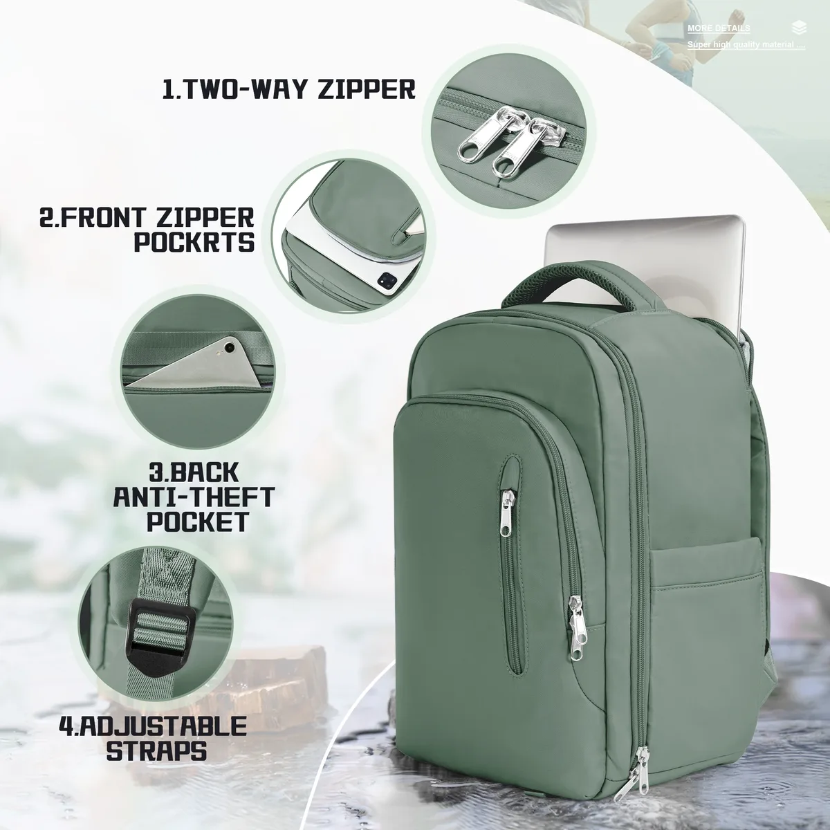 sac à dos de voyage pour cabine d'avion 40x20x25, sac à dos pour femme, bagage à main, sac à dos scolaire, sac de voyage, sac à dos pour ordinateur portable