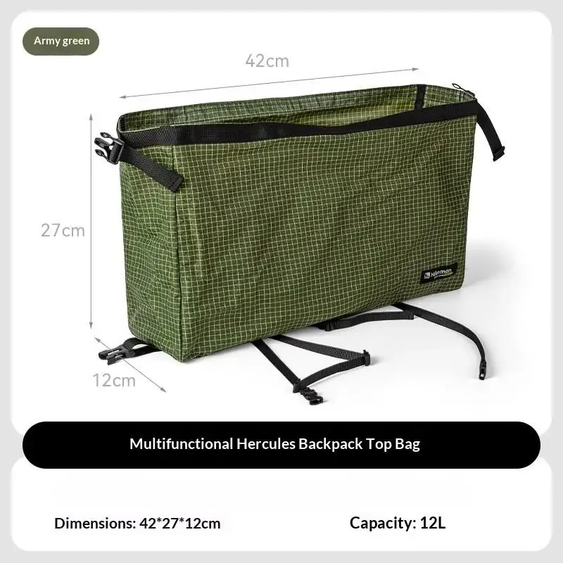 sac à dos multifonctionnel en dacron avec rangement extensible léger, parfait pour la randonnée, le camping et la randonnée à dos.