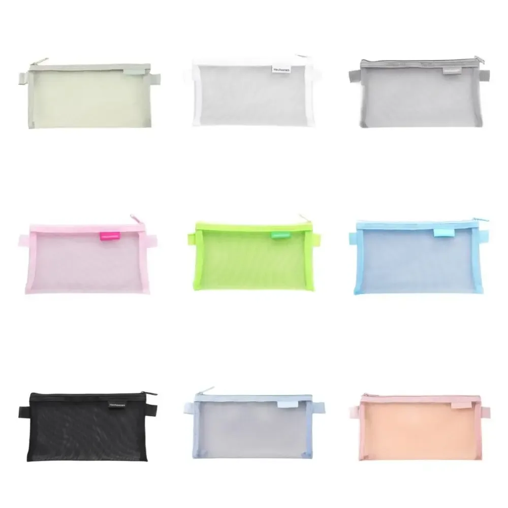 pochette à monnaie en maille de couleur unie, sac de rangement pour rouge à lèvres et cosmétiques, mini porte-monnaie, sac de rangement pour serviettes hygiéniques, transparent