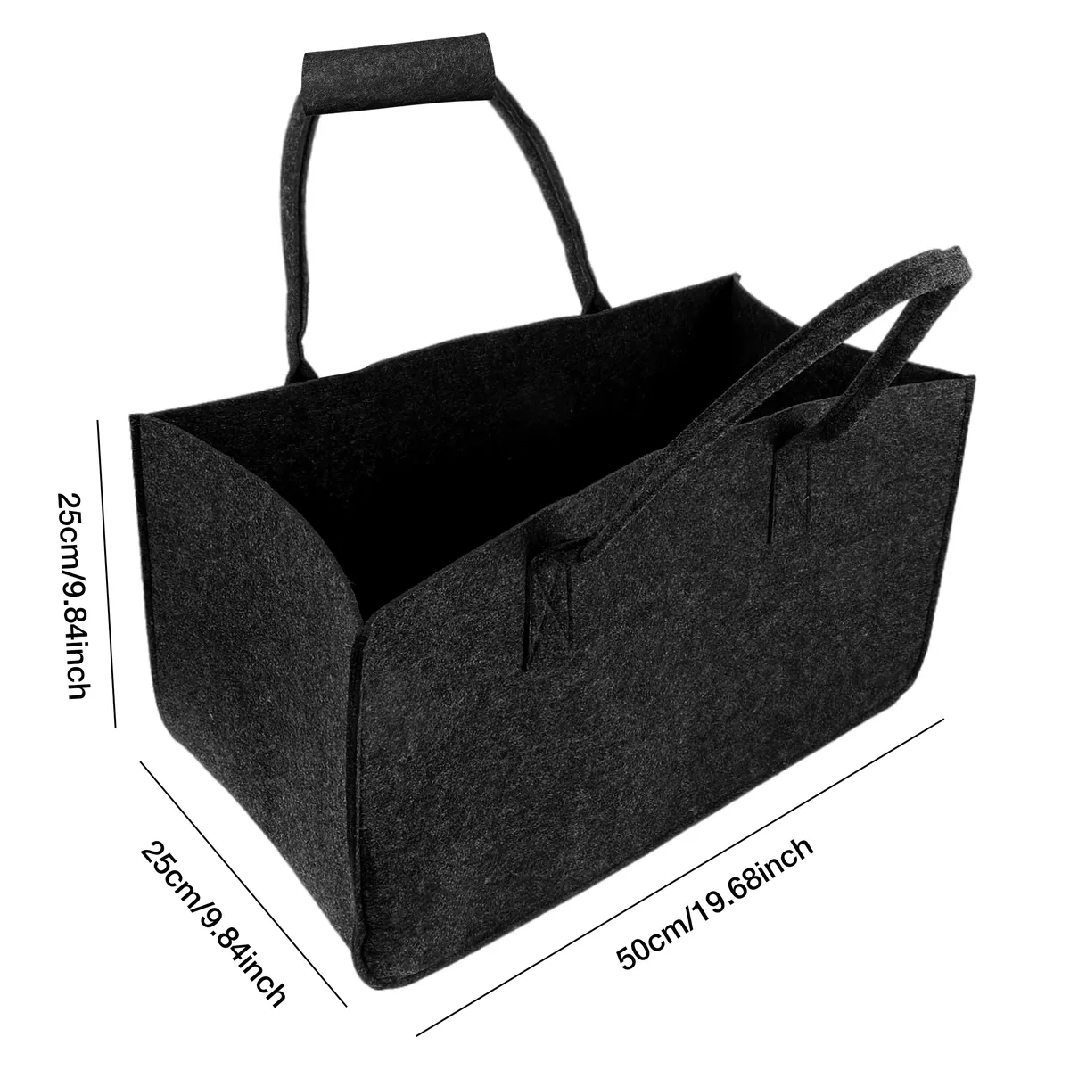 sac fourre-tout pour le bois de chauffage, porte-bûches de cheminée, support à piles, sac de rangement en feutre pour le transport du bois, sac à main de shopping