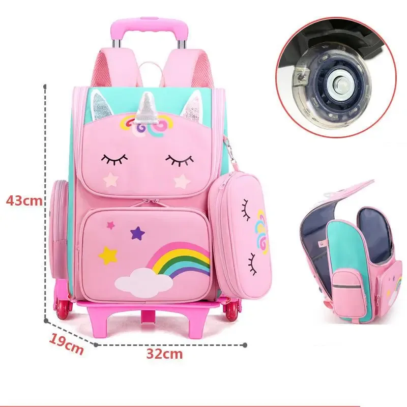 sac à dos à roulettes pour enfants, sac à roulettes, sacs à roulettes pour filles, sac à dos à roulettes pour filles