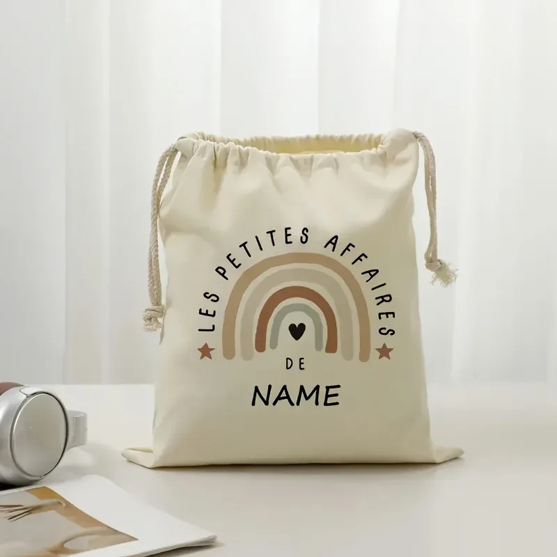 sac de rangement personnalisé pour sèche-cheveux les petites affaires, avec nom personnalisé, multicolore, pour voyage, accessoires de beauté