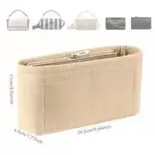 organisateur de sac en feutre homefish, organiseurs de maquillage, doublure idéale pour les sacs à main de marque pour femmes et les trousses de cosmétiques