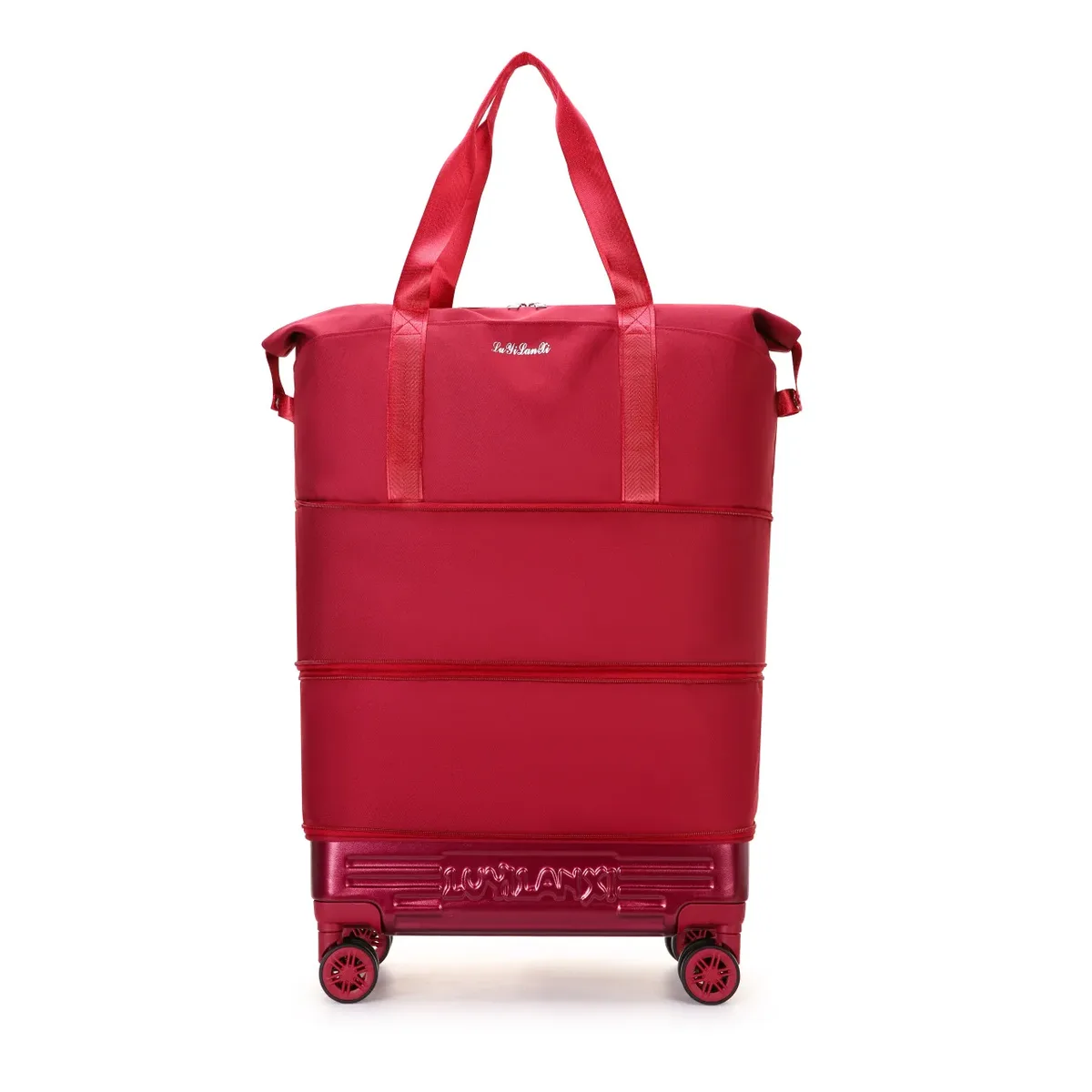 sac de voyage grande capacité avec roulettes, roulettes universelles pour les voyages longue distance, les voyages d'affaires, sac de rangement pour bagages