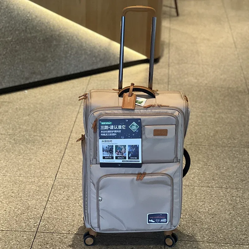 ensemble de bagages légers en tissu oxford imperméable, valise à roulettes extensible 20/24/28 pouces, grande capacité, valise de voyage pour cabine