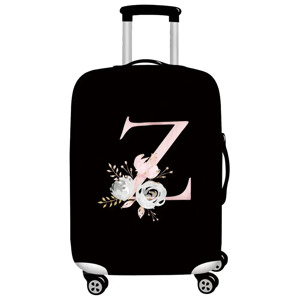 optics-juste de protection élastique pour bagages, housses de valise trempées, housse de chariot, accessoires de voyage, série pink flower, 18 "-32"