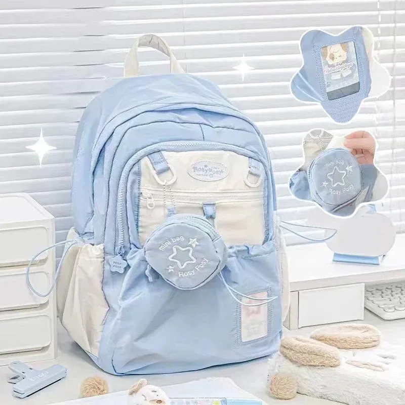 sac à dos coréen pour fille, sac d'école mignon, grand sac de voyage féminin, sac initié au lycée, mode étudiante, ficelle de proximité douce, nouveau
