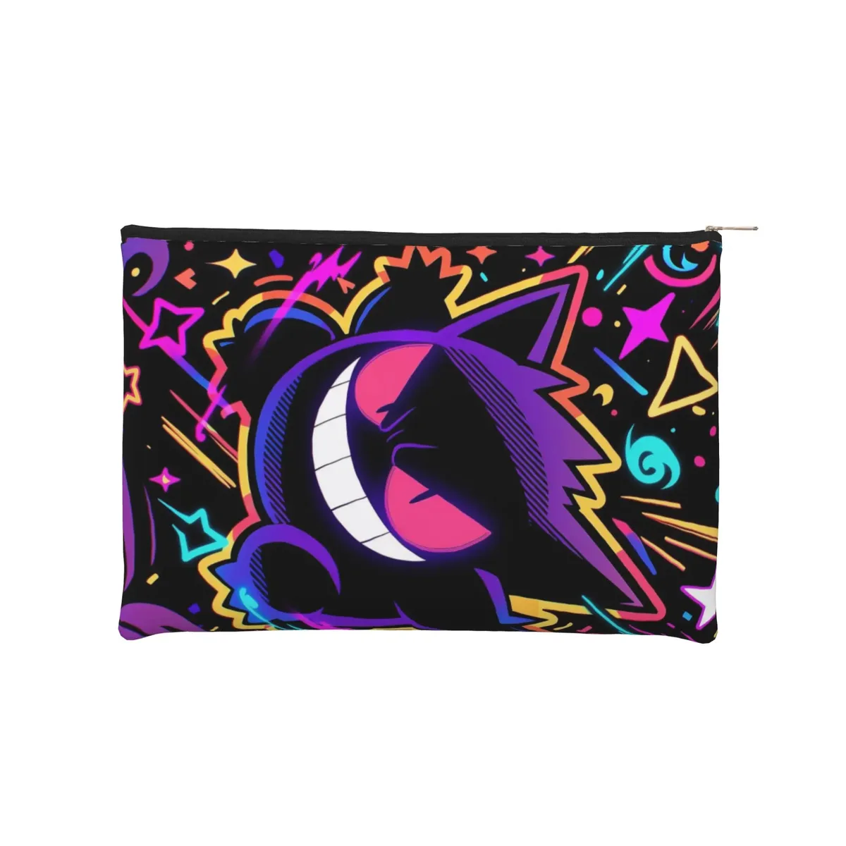 sac pliable mignon pokemon, trousse de maquillage eeveelution, trousse de toilette avec fermeture éclair, pochette cosmétique