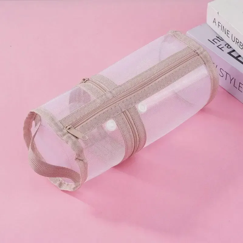 trousse de toilette de voyage en maille respirante avec poches de rangement verticales pour les vacances et les voyages d'affaires