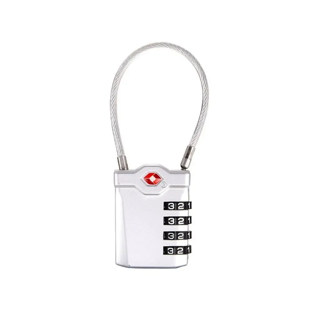 cadenas à câble étanche pour bagages, serrure à code portable, cadenas douanier tsa, cadenas intelligent à combinaison avec câble en acier