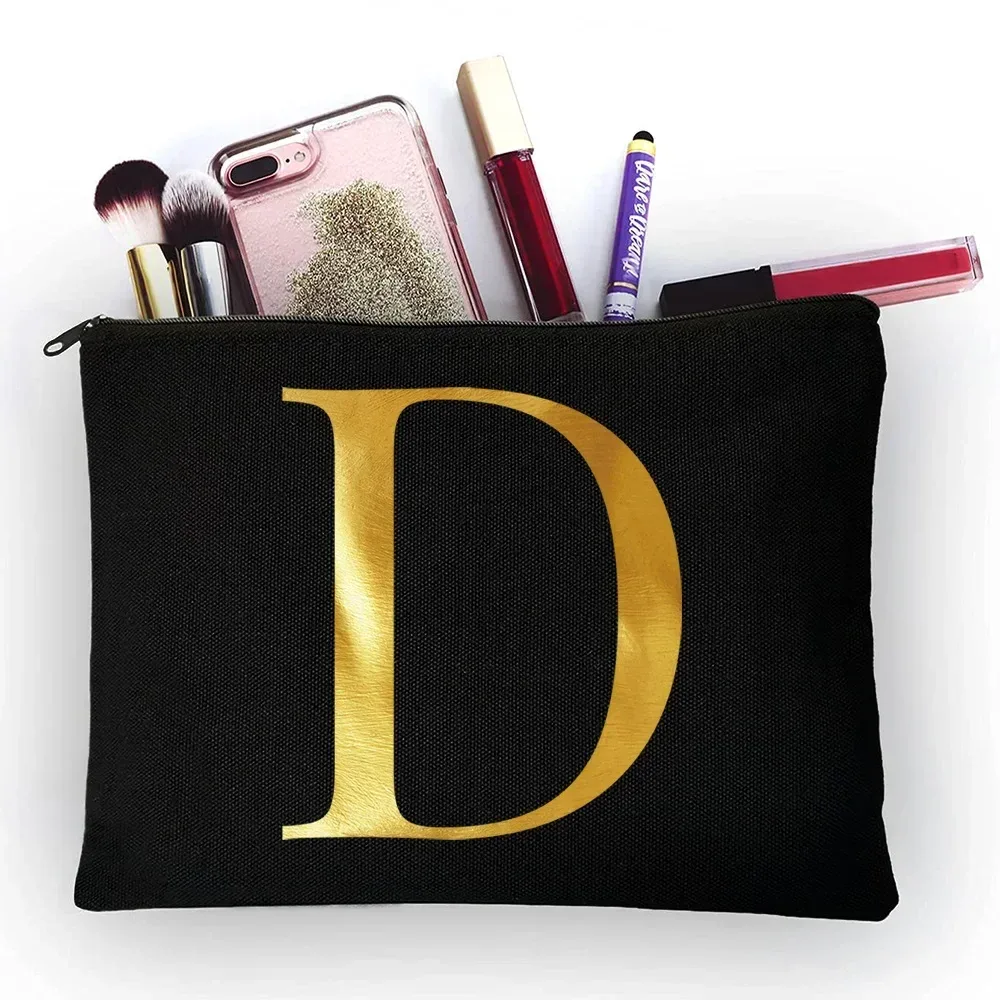 sacs à cosmétiques pour femmes, 26 lettres imprimées, jolis sacs à main de rangement portables de voyage décontractés, trousse de maquillage, trousse de toilette, offre spéciale