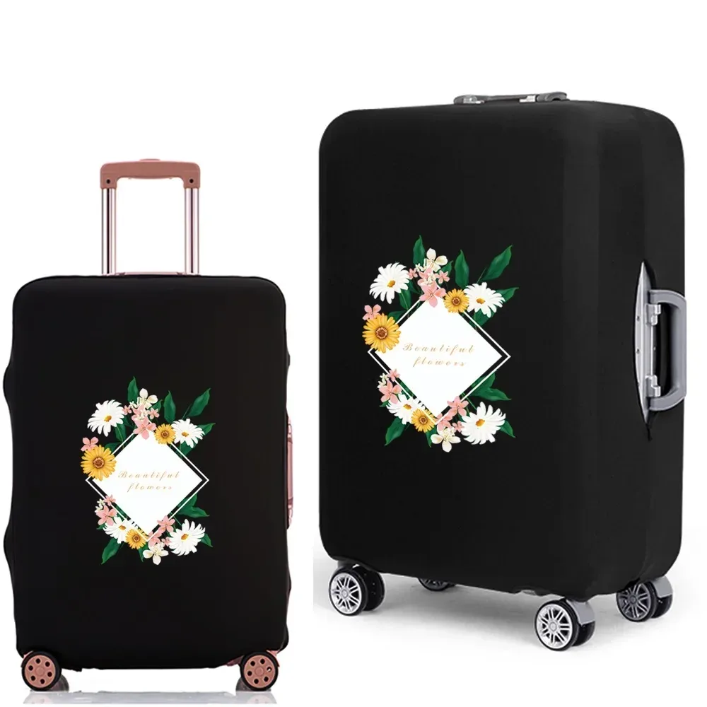housse de protection pour valise à bagages, épaisse, élastique, anti-poussière, pour valise de 18 à 28 pouces, série daisy, accessoires de voyage
