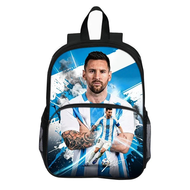 sac à dos m-messi avec poche avant pour étudiants et enfants, sac d'école pour star du football, sac de sport, sac de voyage de grande capacité