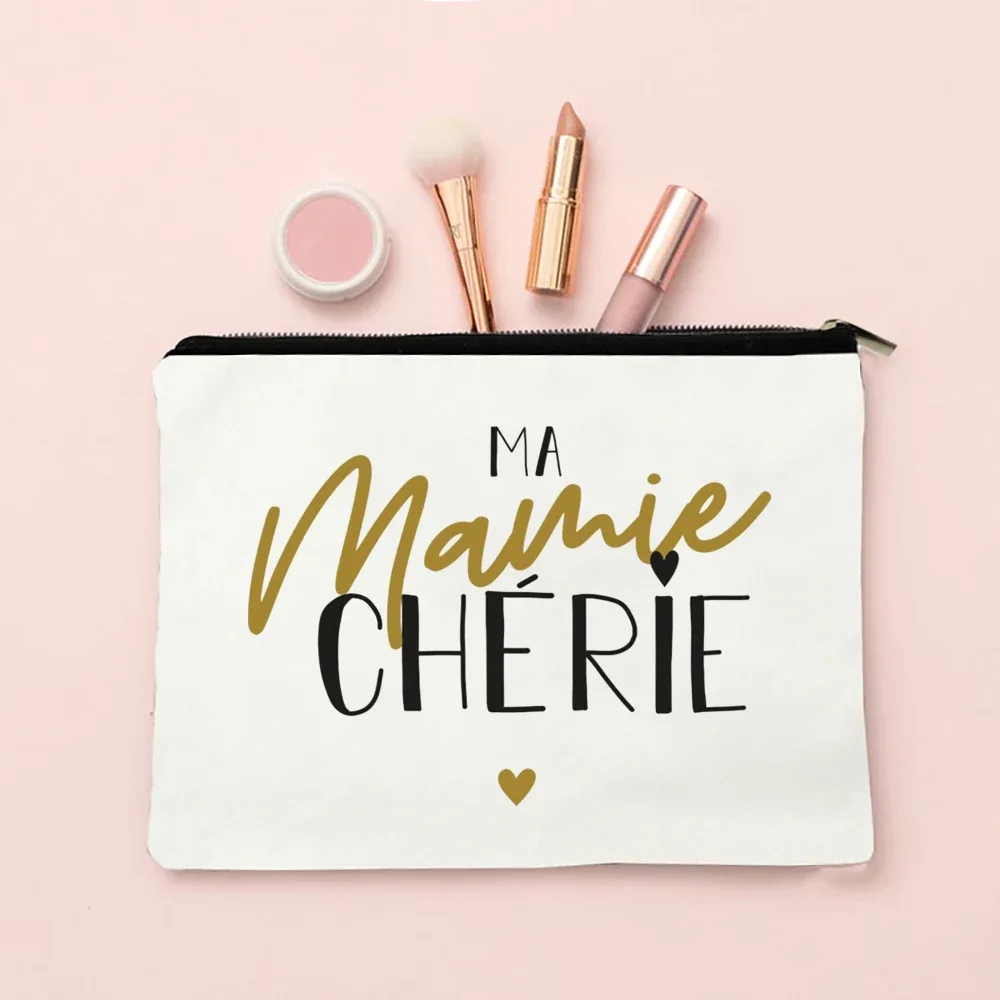 sacs à cosmétiques college avec fermeture éclair, cadeaux pour mamie, trousse de maquillage, meilleure grand-mère du monde, poudres de toilette, annonce de grossesse, voyage, présidence, eser