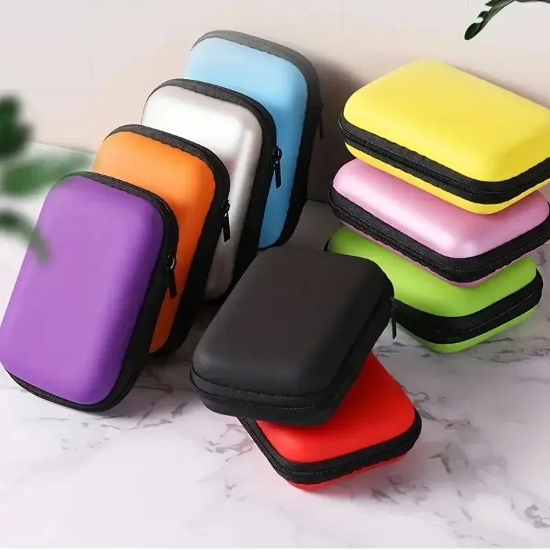 pochette multifonctionnelle à fermeture éclair pour câble usb et disque u, organisateur de rangement de protection, mini disque dur, sac de voyage pliable