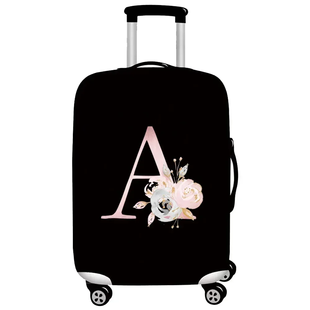 optics-juste de protection élastique pour bagages, housses de valise trempées, housse de chariot, accessoires de voyage, série pink flower, 18 "-32"