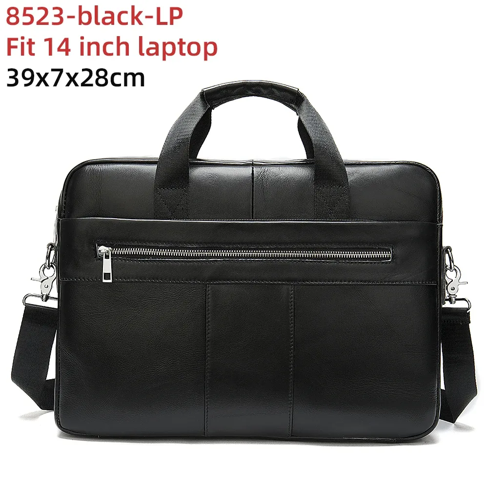 westal-sac messager en cuir véritable pour homme, étuis à bombes, sac pour ordinateur portable 14 en effet, sacs d'affaires de bureau pour document, 8572