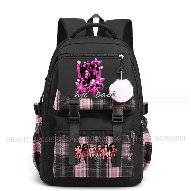 sac à dos katseye tendance, amusant, style kpop, pour filles, sacs d'école, sacs à dos pour adolescentes, étudiantes, voyages quotidiens, sac à dos pour ordinateur portable
