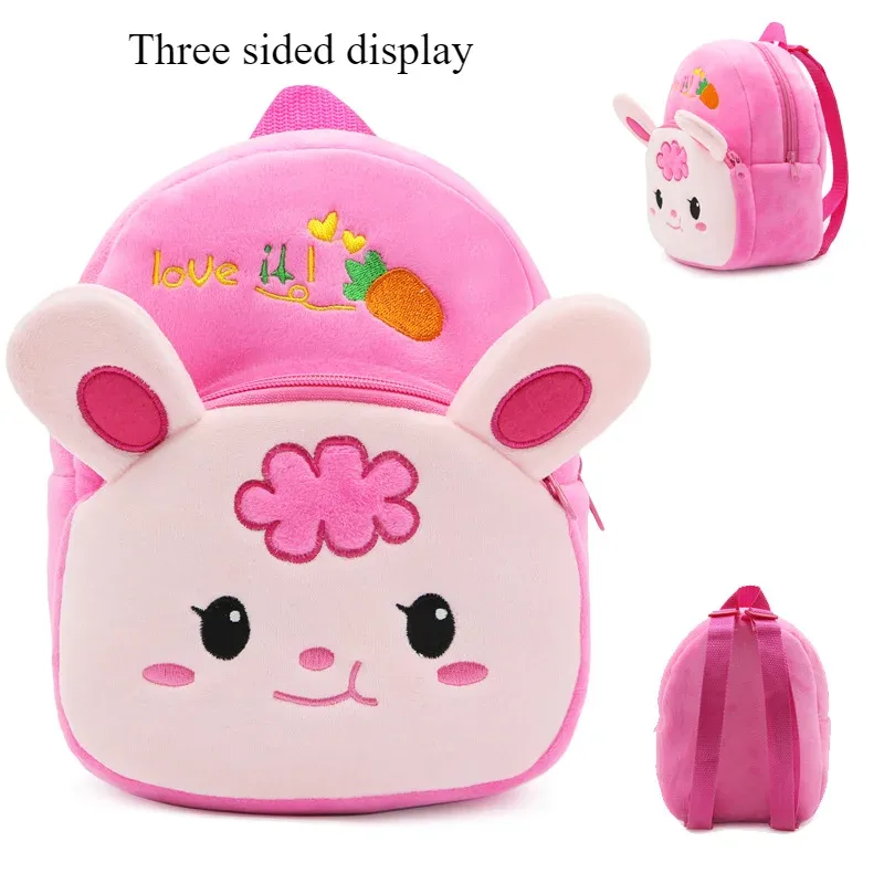 sac à dos de dessin animé mignon pour enfants de 1 à 3 ans, sac à dos en peluche pour les sorties de printemps, sac à dos portable amusant pour la maternelle