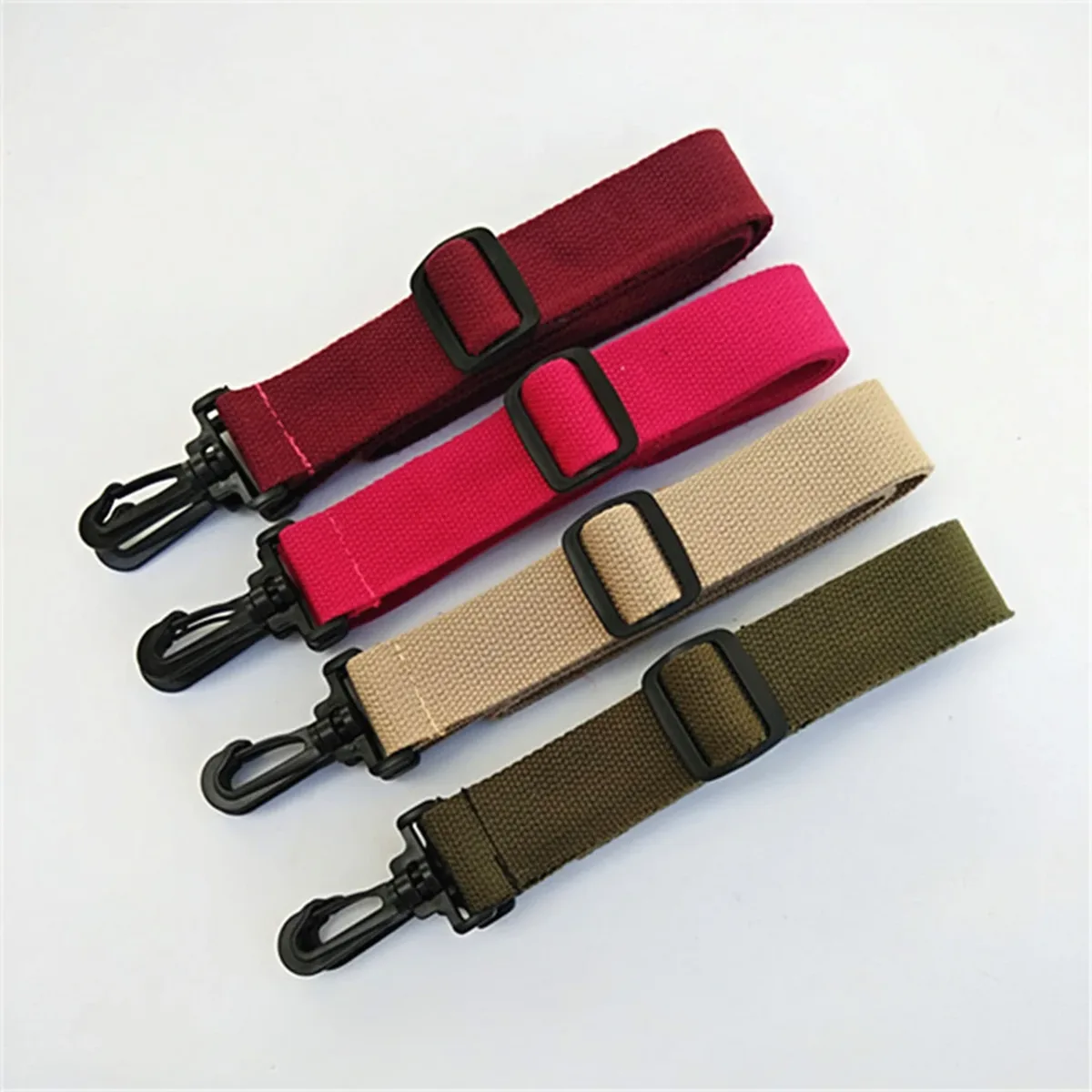 sangle de sacs réglable de 135cm de large, ceinture à bandoulière en nylon de 2.5cm de large, remplacement rose rouge vert, longue sangle de sac à bandoulière, accessoires