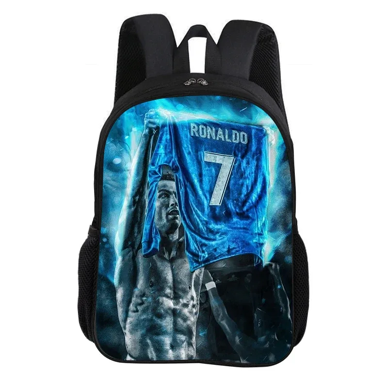 sac à dos scolaire ronaldo cr football star, sac à dos pour enfant, sac à livres, sac à dos de mode, sac à dos de sport, cadeau pour enfant