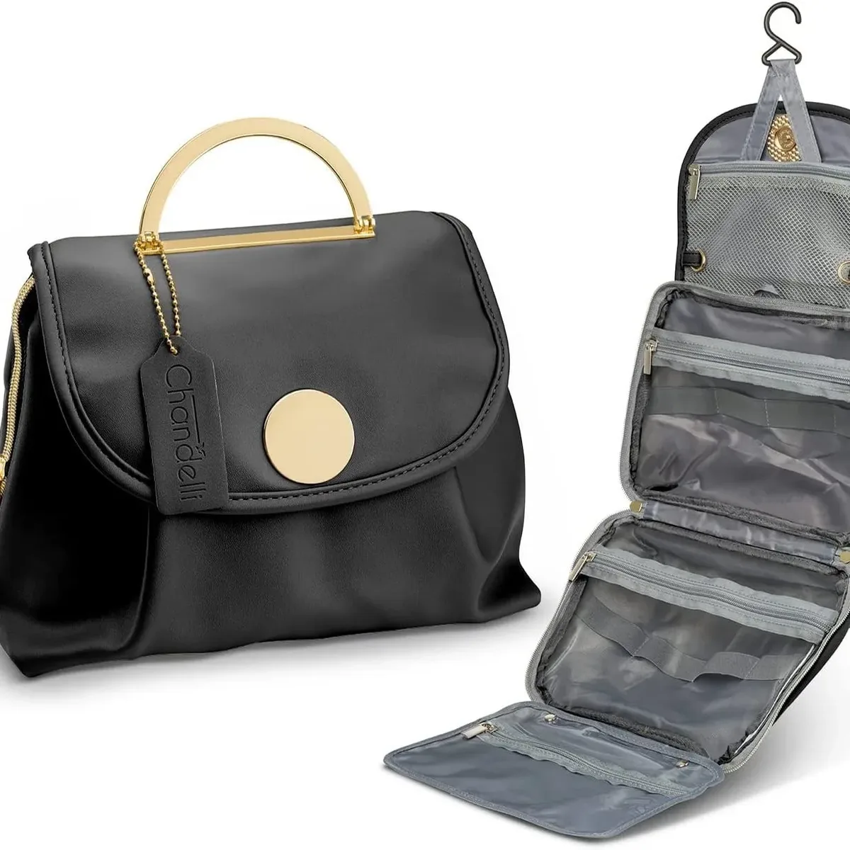 trousse de toilette multifonctionnelle résistante à l'eau pour femme, trousse de maquillage cosmétique, accessoires de toilette