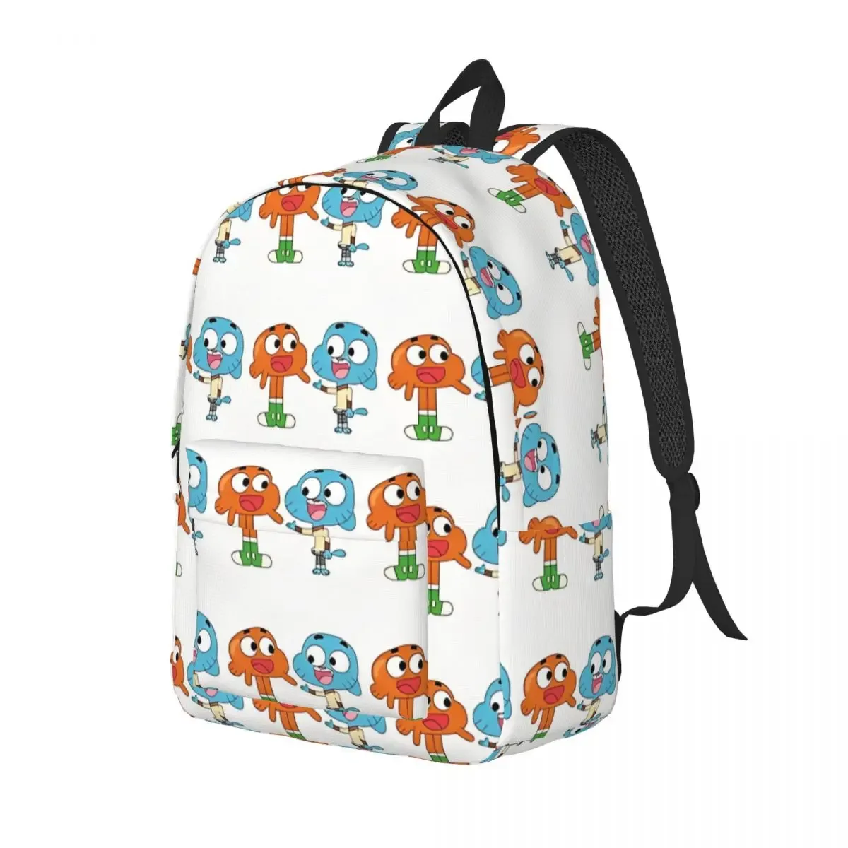 gumball pixel art modèle sac à dos pour hommes femmes étudiant randonnée sac à dos comédie incroyable monde de gumball ordinateur portable sacs en toile
