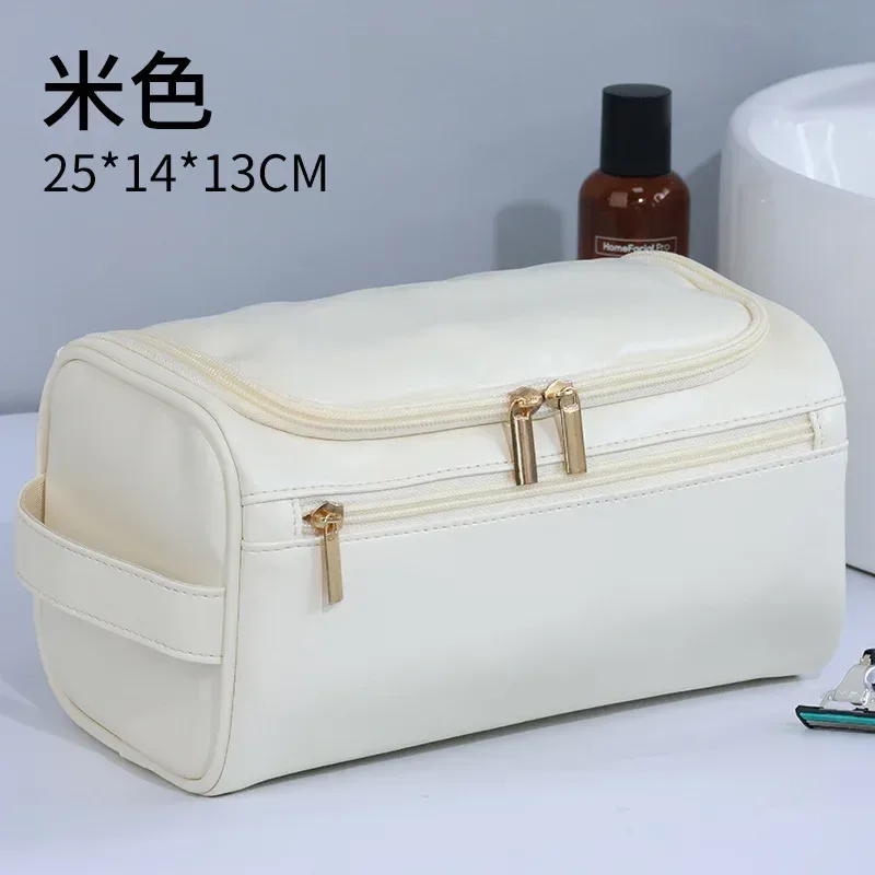 trousse de toilette de luxe vintage pour hommes, trousse de voyage nécessaire pour affaires, étuis de maquillage cosmétiques, organisateur de rangement suspendu, sacs de lavage