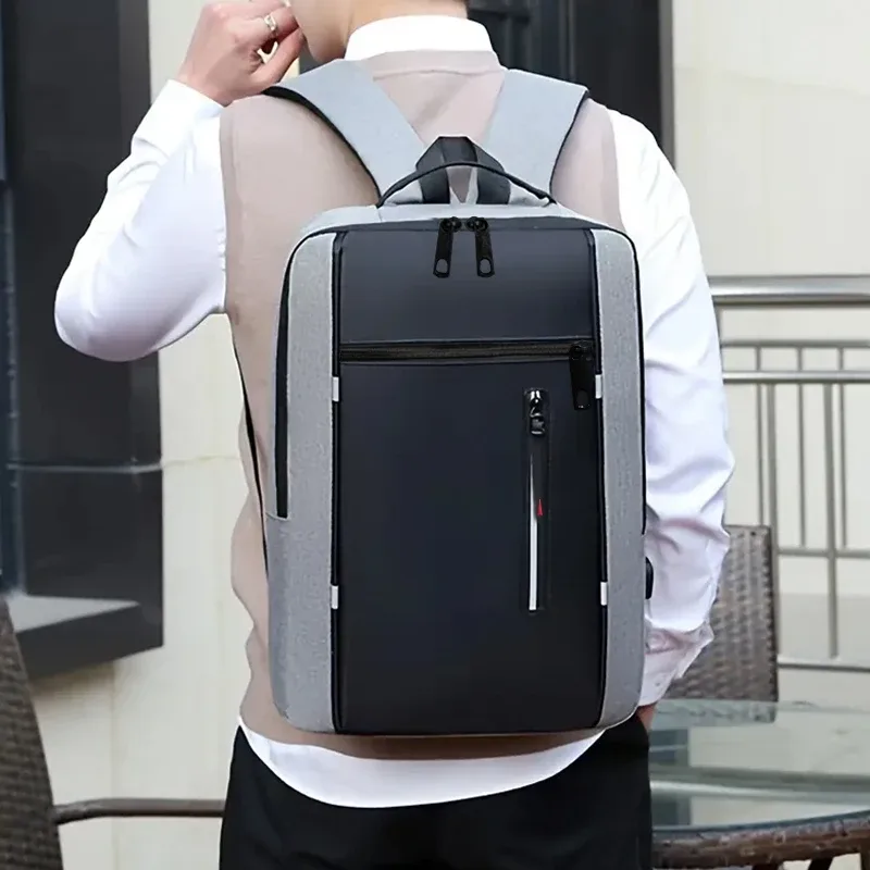 sac à dos pour ordinateur portable d'affaires, grande capacité, antichoc, sac d'ordinateur décontracté, bureau, voyage, sac à bandoulière pour le travail