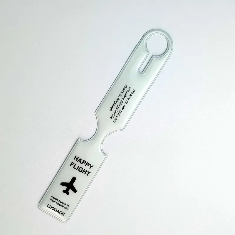 étiquettes de bagage en pvc pour avion, carte d'embarquement, étiquettes de valise anti-perte, étiquette de bagage, nom, identification, adresse, accessoires de voyage